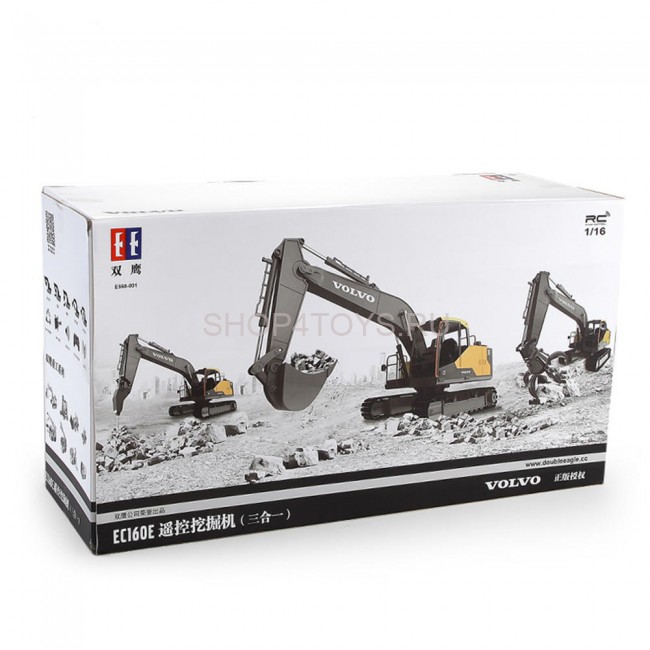 Радиоуправляемый экскаватор Double Eagle Volvo EC160E 1:16 2.4G - E568-003 Радиоуправляемый экскаватор Double Eagle Volvo EC160E 1:16 2.4G - E568-003