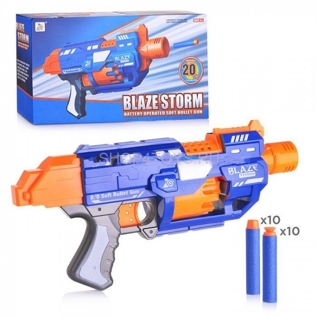 Пистолет BlazeStorm с мягкими пулями на батарейках - ZC7033 Пистолет BlazeStorm с мягкими пулями на батарейках - ZC7033