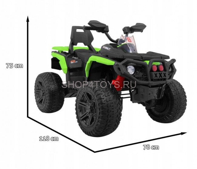 Детский квадроцикл Maverick ATV 12V 4WD - BBH-3588-4-GREEN Детский квадроцикл Maverick ATV 12V 4WD - BBH-3588-4-GREEN