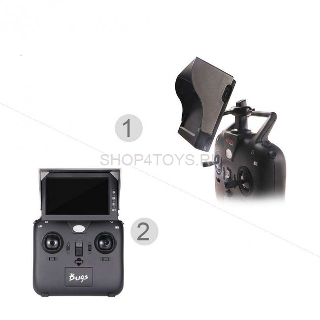 Радиоуправляемый квадрокоптер MJX Bugs 8 + FPV экран + FPV камера RTF 2.4G - MJX-B8-D43-C5830 Радиоуправляемый квадрокоптер MJX Bugs 8 + FPV экран + FPV камера RTF 2.4G - MJX-B8-D43-C5830