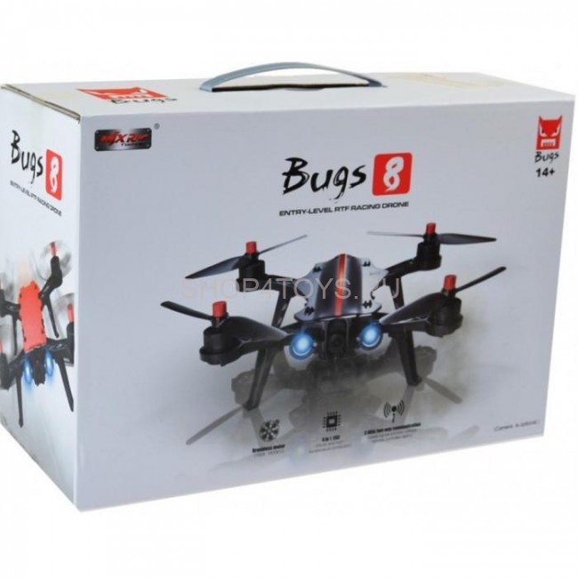 Радиоуправляемый квадрокоптер MJX Bugs 8 + FPV экран + FPV камера RTF 2.4G - MJX-B8-D43-C5830 Радиоуправляемый квадрокоптер MJX Bugs 8 + FPV экран + FPV камера RTF 2.4G - MJX-B8-D43-C5830