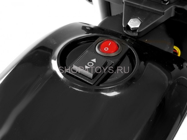 Детский мотоцикл Qike Чоппер белый - QK-307-BLACK Детский мотоцикл Qike Чоппер белый - QK-307-BLACK