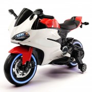 Детский электромотоцикл Ducati 12V - FT-1628-RED-WHITE Детский электромотоцикл Ducati 12V - FT-1628-RED-WHITE