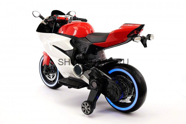 Детский электромотоцикл Ducati 12V - FT-1628-RED-WHITE Детский электромотоцикл Ducati 12V - FT-1628-RED-WHITE