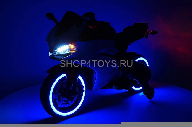Детский электромотоцикл Ducati 12V - FT-1628-RED-WHITE Детский электромотоцикл Ducati 12V - FT-1628-RED-WHITE