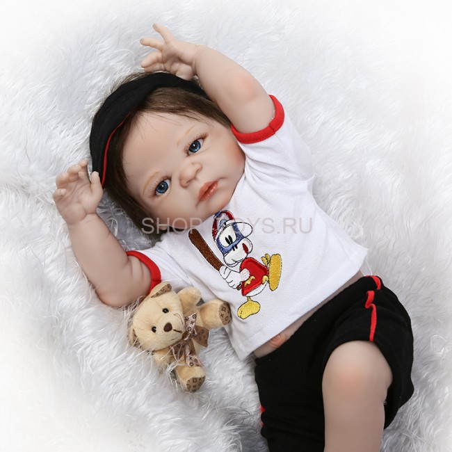Реборн силиконовый мальчик Максик