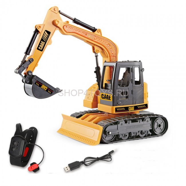 Радиоуправляемый экскаватор RuiCheng CAAE масштаб 1:20 (пульт часы 2.4G) - RUI-9303A