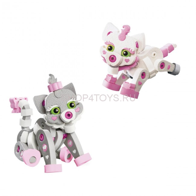 Мягкий конструктор из EVA Soft Blocks "Кошка и котенок" 180 деталей - 3201 Мягкий конструктор из EVA Soft Blocks "Кошка и котенок" 180 деталей - 3201