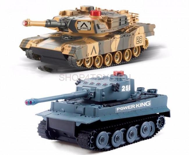 Радиоуправляемый танковый бой Huan QI Tiger vs Leopard 1:28 2.4G - 508C Радиоуправляемый танковый бой Huan QI Tiger vs Leopard 1:28 2.4G - 508C
