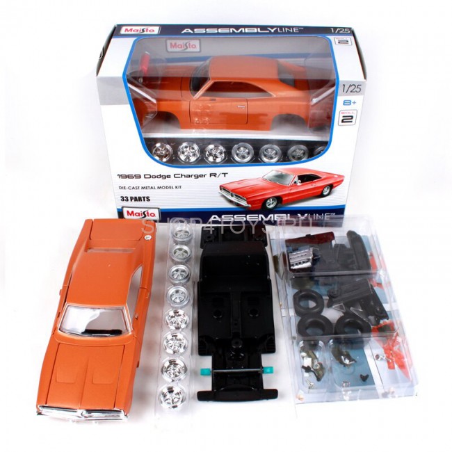 Сборная металлическая модель Maisto 1969 Dodge Charger R/T 1:24 - 39900 Сборная металлическая модель Maisto 1969 Dodge Charger R/T 1:24 - 39900