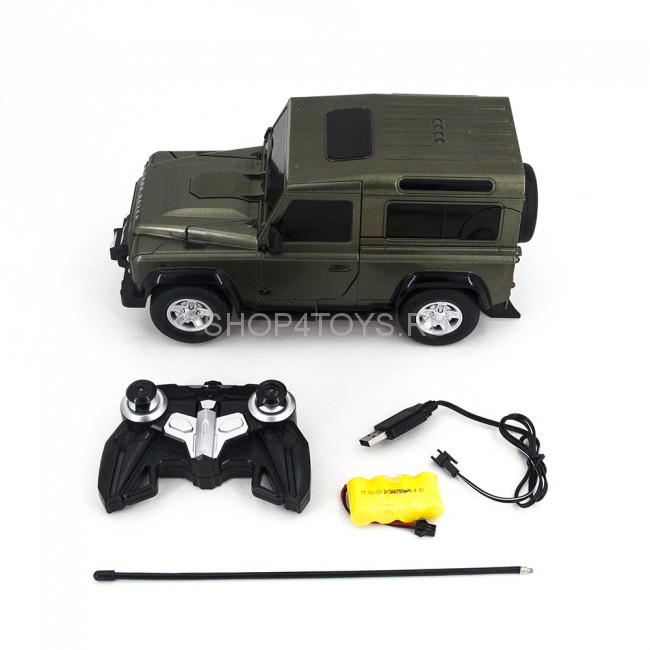 Радиоуправляемый трансформер MZ Land Rover Defender Green 1:14 - 2805P Радиоуправляемый трансформер MZ Land Rover Defender Green 1:14 - 2805P