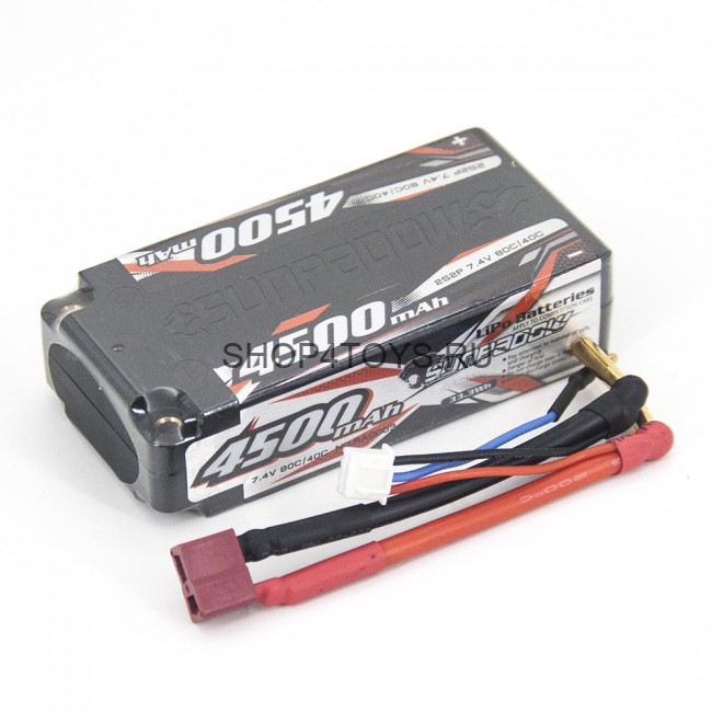 Аккумулятор Sunpadow Li-Po 7.4V 4500 40C SH Deans plug - SP-4500-2-40C-SH-D Аккумулятор Sunpadow Li-Po 7.4V 4500 40C SH Deans plug - SP-4500-2-40C-SH-D