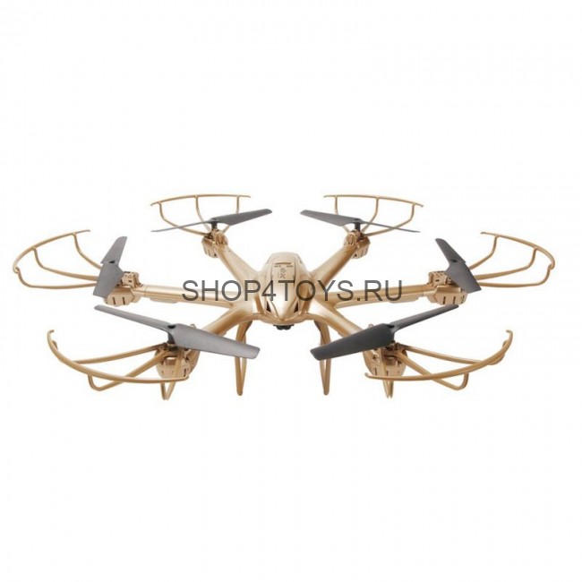 Радиоуправляемый квадрокоптер с барометром MJX X601H-G (золотой) FPV 2.4G - X601H-G Радиоуправляемый квадрокоптер с барометром MJX X601H-G (золотой) FPV 2.4G - X601H-G