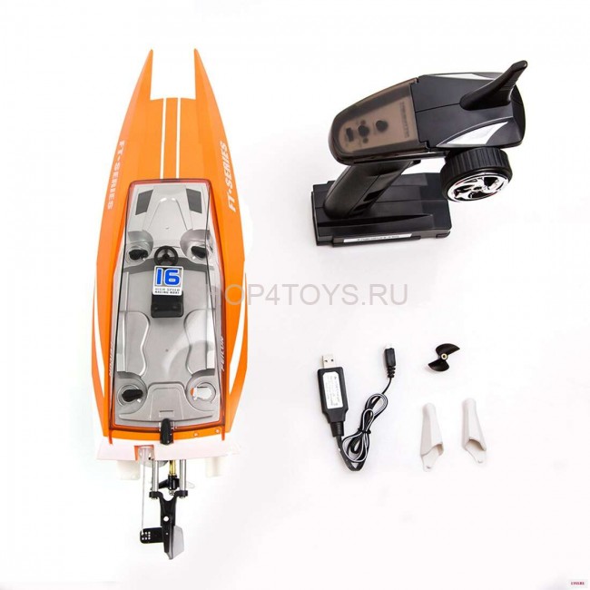 Радиоуправляемый катер Feilun FT016 Racing Boat Orange RTR 2.4G - FT016 Радиоуправляемый катер Feilun FT016 Racing Boat Orange RTR 2.4G - FT016