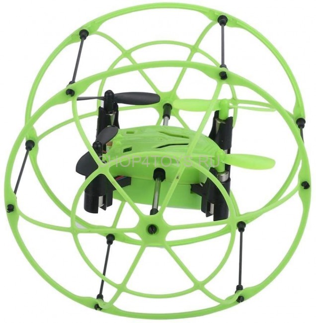 Радиоуправляемый квадрокоптер с защитной сеткой Green SkyWalker - HM1336-GREEN Радиоуправляемый квадрокоптер с защитной сеткой Green SkyWalker - HM1336-GREEN