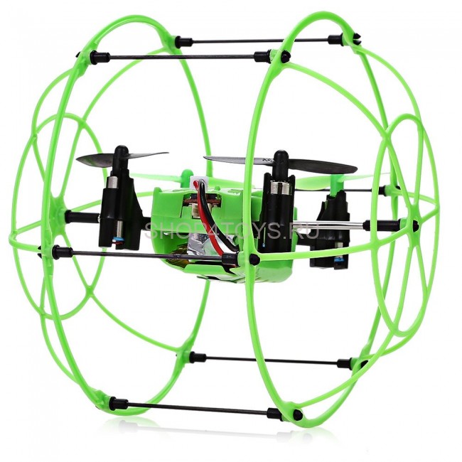 Радиоуправляемый квадрокоптер с защитной сеткой Green SkyWalker - HM1336-GREEN Радиоуправляемый квадрокоптер с защитной сеткой Green SkyWalker - HM1336-GREEN