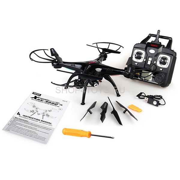 Радиоуправляемый квадрокоптер с камерой Syma X5SC Headless 6Axis 2.4Ghz - X5SC Радиоуправляемый квадрокоптер с камерой Syma X5SC Headless 6Axis 2.4Ghz - X5SC