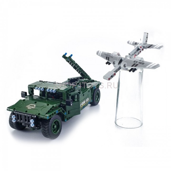 Радиоуправляемый конструктор боевой джип QiHui Technics 4CH 2.4G 502 детали - QH8013 Радиоуправляемый конструктор боевой джип QiHui Technics 4CH 2.4G 502 детали - QH8013