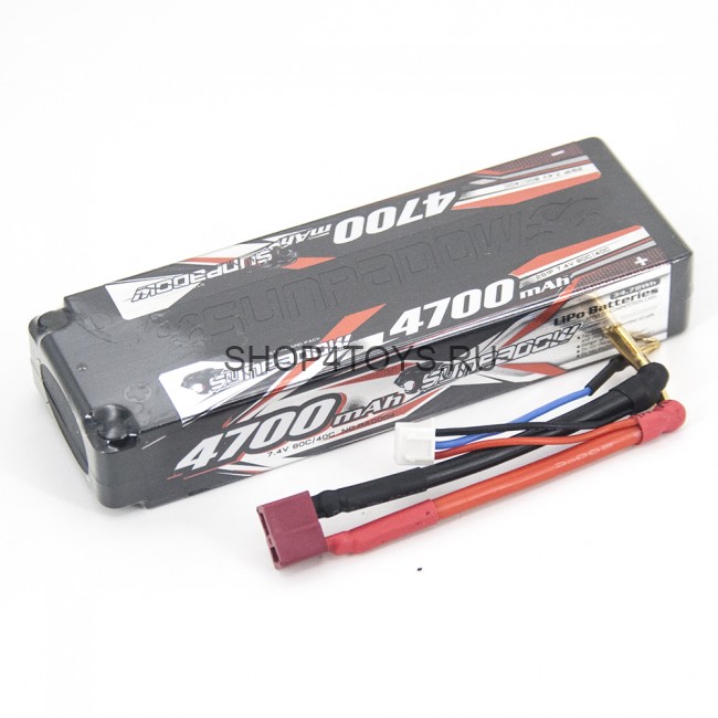Аккумулятор Sunpadow Li-Po 7.4V 4700 40C S Deans plug - SP-4700-2-40C-S-D Аккумулятор Sunpadow Li-Po 7.4V 4700 40C S Deans plug - SP-4700-2-40C-S-D