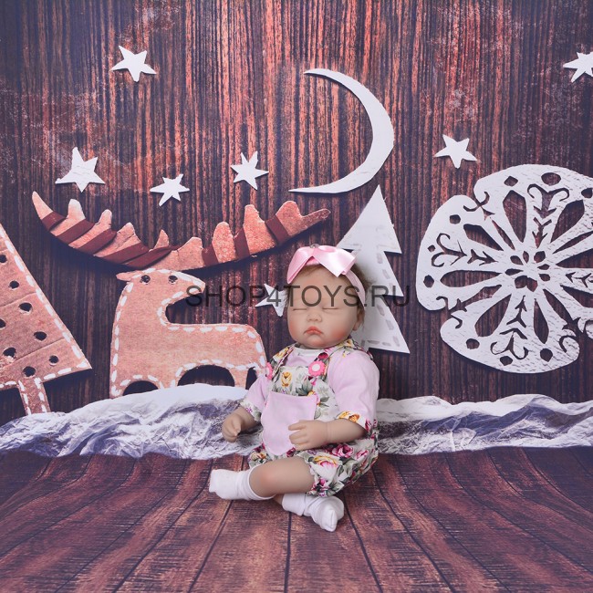 Реборн девочка с закрытыми глазами Анфиса