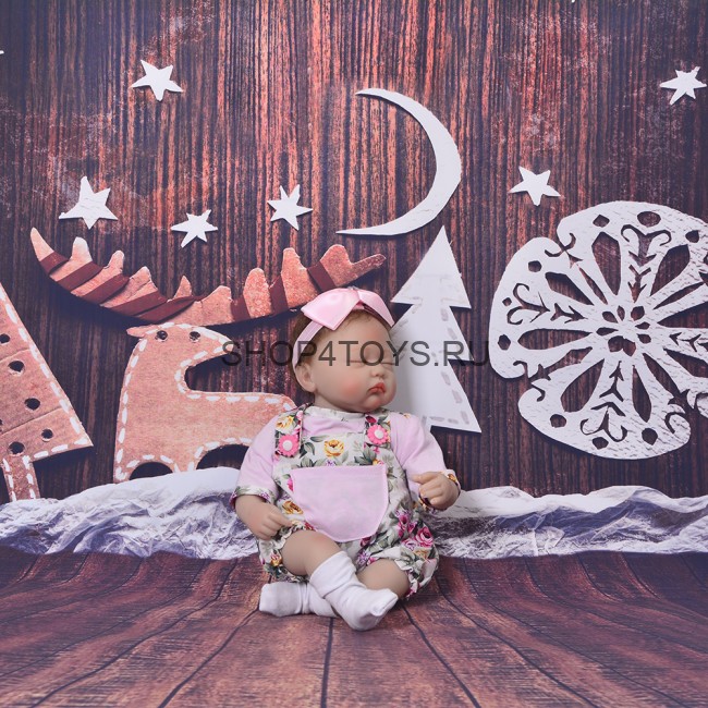 Реборн девочка с закрытыми глазами Анфиса