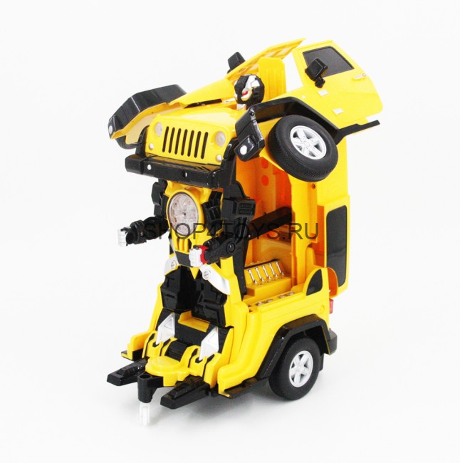 Радиоуправляемый робот трансформер Jeep Rubicon Yellow 1:14 - 2329PF Радиоуправляемый робот трансформер Jeep Rubicon Yellow 1:14 - 2329PF