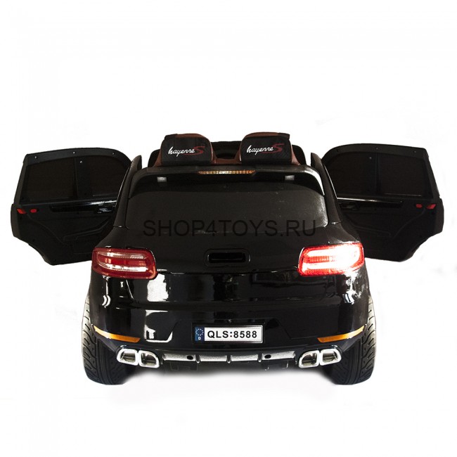 Детский электромобиль  Порше Porsche Macan S Black 12V 2.4G - QLS-8588 Детский электромобиль  Порше Porsche Macan S Black 12V 2.4G - QLS-8588