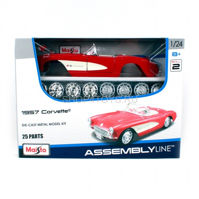 Сборная металлическая модель Maisto Corvette 1957 1:25 - 39900 Сборная металлическая модель Maisto Corvette 1957 1:25 - 39900