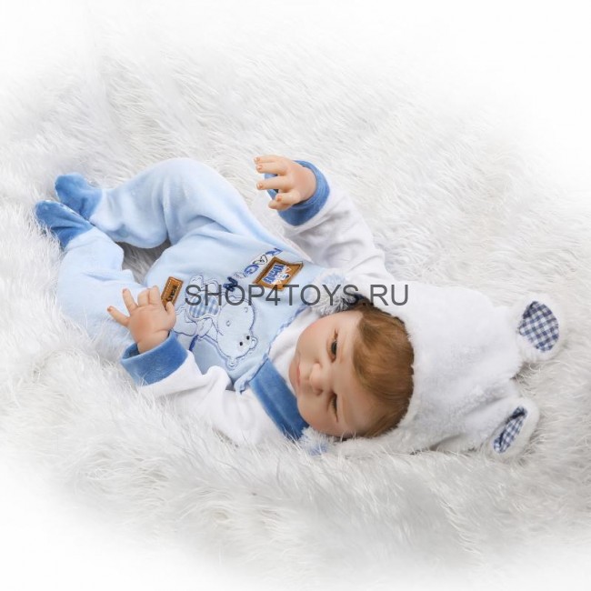 Кукла реборн силиконовый мальчик Федор