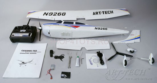 Радиоуправляемый самолет Art-tech Cessna Blue 182 400 Class с лыжами 2.4G - 2101Y Радиоуправляемый самолет Art-tech Cessna Blue 182 400 Class с лыжами 2.4G - 2101Y
