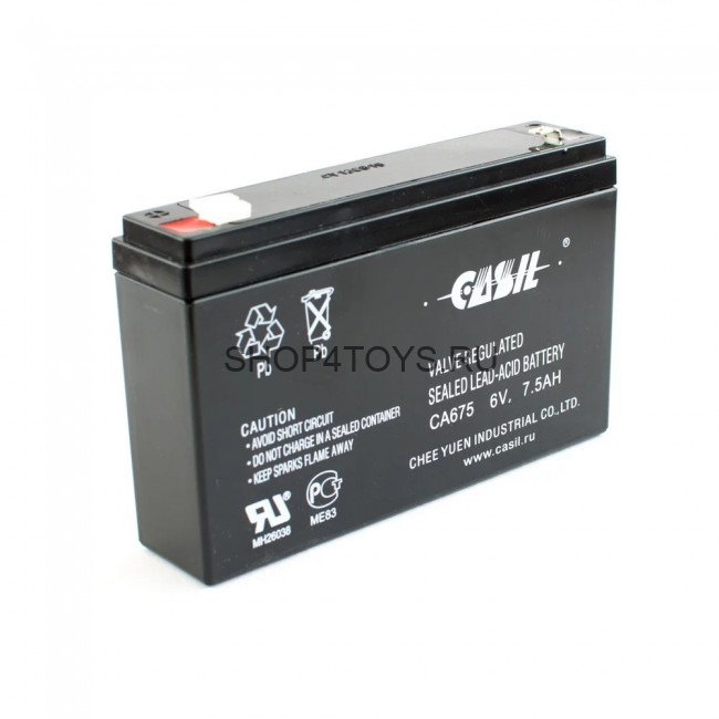 Аккумулятор CASIL 6V7.5Ah AGM VRLA - CA675 Аккумулятор CASIL 6V7.5Ah AGM VRLA - CA675