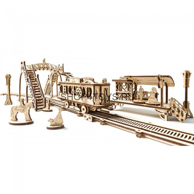 Деревянный 3D конструктор Ugears "Трамвайная линия" - 70020 Деревянный 3D конструктор Ugears "Трамвайная линия" - 70020