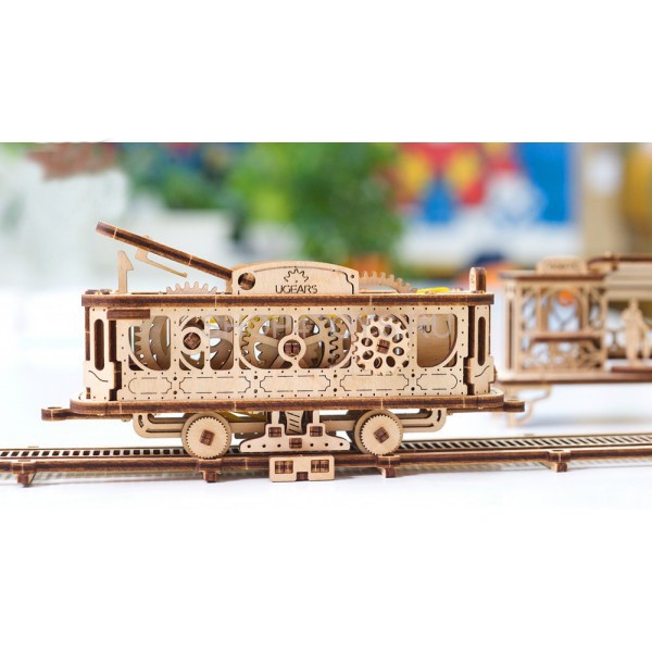 Деревянный 3D конструктор Ugears "Трамвайная линия" - 70020 Деревянный 3D конструктор Ugears "Трамвайная линия" - 70020