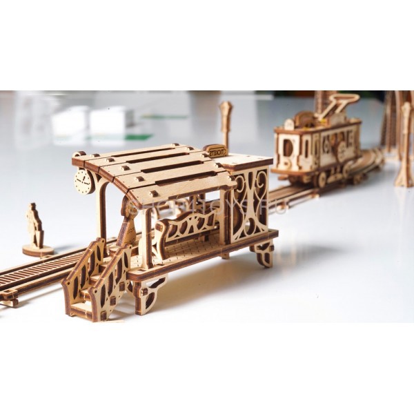 Деревянный 3D конструктор Ugears "Трамвайная линия" - 70020 Деревянный 3D конструктор Ugears "Трамвайная линия" - 70020