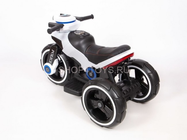 Детский мотоцикл на аккумуляторе Y-MAXI Police White - SW198B-WHITE Детский мотоцикл на аккумуляторе Y-MAXI Police White - SW198B-WHITE