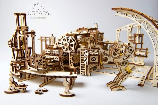 Деревянный 3D конструктор Ugears "Фабрика Роботов" - 70039 Деревянный 3D конструктор Ugears "Фабрика Роботов" - 70039