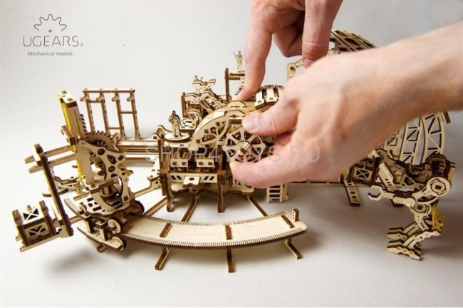 Деревянный 3D конструктор Ugears "Фабрика Роботов" - 70039 Деревянный 3D конструктор Ugears "Фабрика Роботов" - 70039