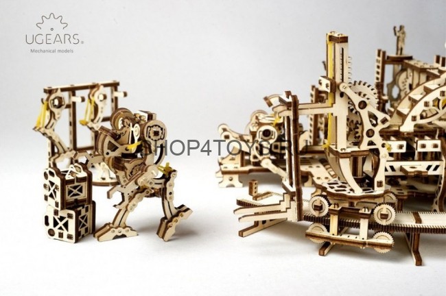Деревянный 3D конструктор Ugears "Фабрика Роботов" - 70039 Деревянный 3D конструктор Ugears "Фабрика Роботов" - 70039