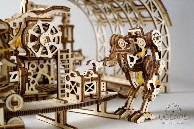 Деревянный 3D конструктор Ugears "Фабрика Роботов" - 70039 Деревянный 3D конструктор Ugears "Фабрика Роботов" - 70039