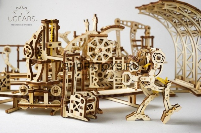 Деревянный 3D конструктор Ugears "Фабрика Роботов" - 70039 Деревянный 3D конструктор Ugears "Фабрика Роботов" - 70039
