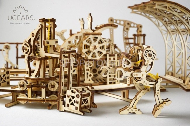 Деревянный 3D конструктор Ugears "Фабрика Роботов" - 70039 Деревянный 3D конструктор Ugears "Фабрика Роботов" - 70039