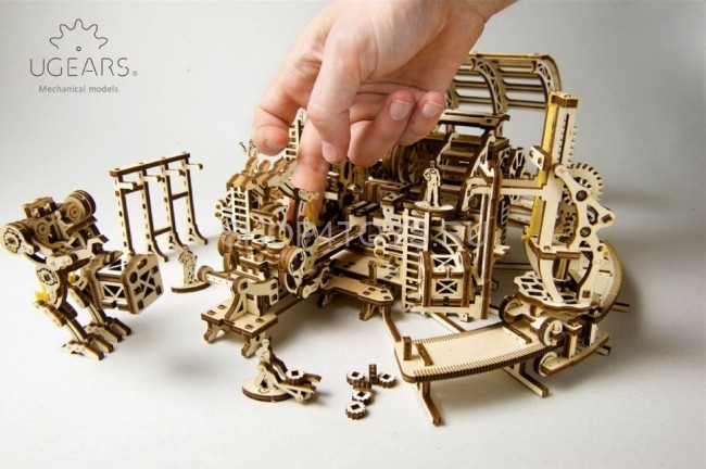 Деревянный 3D конструктор Ugears "Фабрика Роботов" - 70039 Деревянный 3D конструктор Ugears "Фабрика Роботов" - 70039