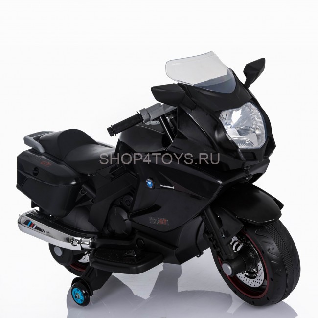 Детский электромобиль мотоцикл BMW K1200GT Black 12V - XMX316-BLACK Детский электромобиль мотоцикл BMW K1200GT Black 12V - XMX316-BLACK