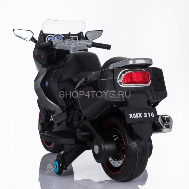 Детский электромобиль мотоцикл BMW K1200GT Black 12V - XMX316-BLACK Детский электромобиль мотоцикл BMW K1200GT Black 12V - XMX316-BLACK