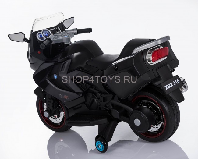 Детский электромобиль мотоцикл BMW K1200GT Black 12V - XMX316-BLACK Детский электромобиль мотоцикл BMW K1200GT Black 12V - XMX316-BLACK