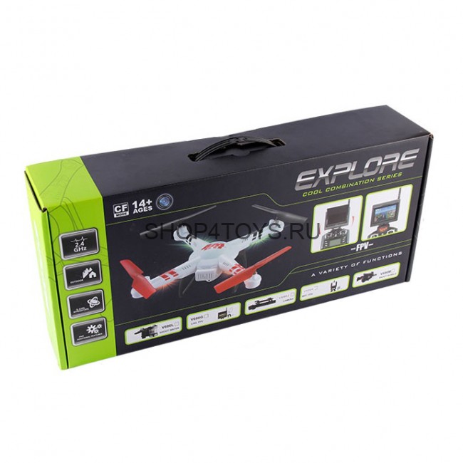 Радиоуправляемый квадрокоптер WLToys V686G FPV Camera UFO 2.4G - V686G Радиоуправляемый квадрокоптер WLToys V686G FPV Camera UFO 2.4G - V686G