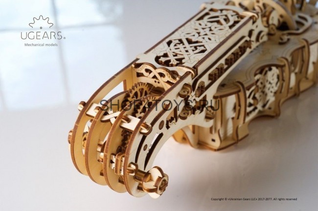 Деревянный 3D конструктор Ugears "Харди-Гарди струнный инструмент" - 70030 Деревянный 3D конструктор Ugears "Харди-Гарди струнный инструмент" - 70030