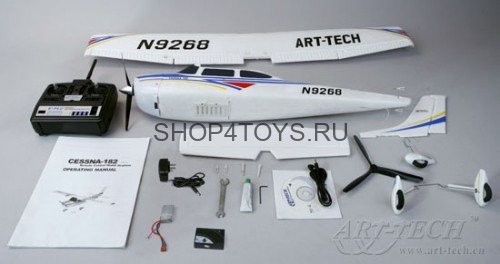Радиоуправляемый самолет Art-tech Cessna 182 - 2.4G - 21014 Радиоуправляемый самолет Art-tech Cessna 182 - 2.4G - 21014