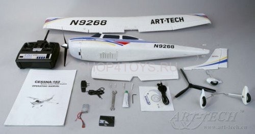 Радиоуправляемый самолет Art-tech Cessna 182 - 2.4G - 21014 Радиоуправляемый самолет Art-tech Cessna 182 - 2.4G - 21014