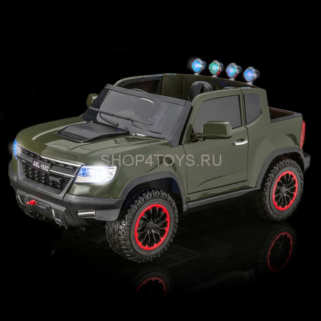 Радиоуправляемый электромобиль Шевроле Chevrolet Colorado Green 4WD 12V 2.4G - ABL1602 Радиоуправляемый электромобиль Шевроле Chevrolet Colorado Green 4WD 12V 2.4G - ABL1602